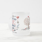 10 oz de verre givré Mug personnalisé (Devant gauche)