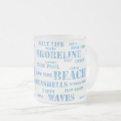 10 oz frosted mug in beach (Devant droit)