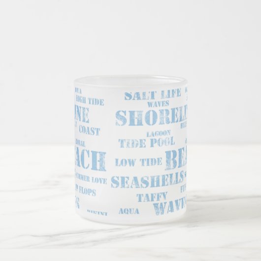 10 oz frosted mug in beach (Centre)