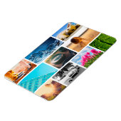 10 Photo Fridge Magnet Modèle Collage blanc (Côté Gauche)