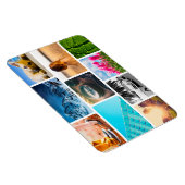 10 Photo Fridge Magnet Modèle Collage blanc (Côté Droit)