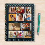 10 Photo Moderne Géométrique Nom élégant<br><div class="desc">10 Photo Moderne Géométrique Stylish Name Planners dispose de dix de vos photos préférées pour un do-it-yourself facile et rapide ajouter votre propre collage photo. Personnalisez avec votre nom et entouré d'un motif géométrique. Fait un cadeau parfait pour Noël, anniversaires, fête des mères, Fête des pères. soeurs, meilleurs amis et...</div>