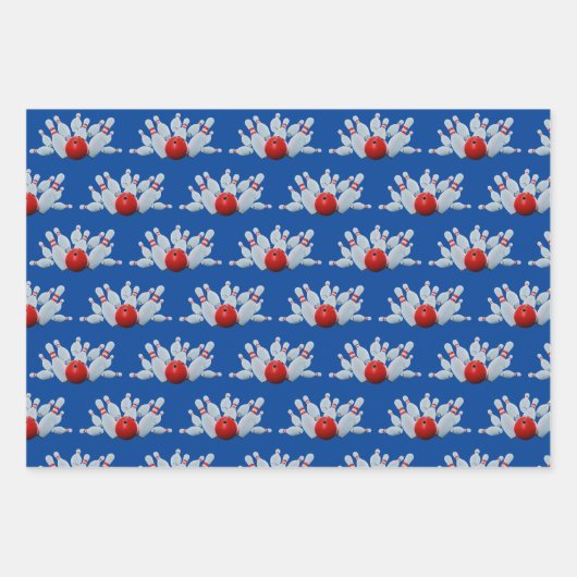 10-pins Bowling Strike Inpakpapier Vel (Voorkant 2)