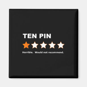 10-pins Review Funny Bowling voor Bowlers Magneet