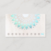 10 Punch Customer Loyalty Turquoise Lotus (Voorkant)