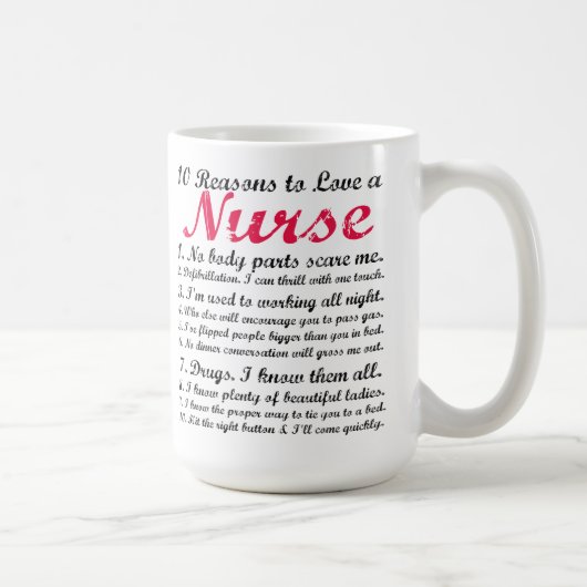 10 raisons d'aimer une tasse de café d'infirmière (Droite)