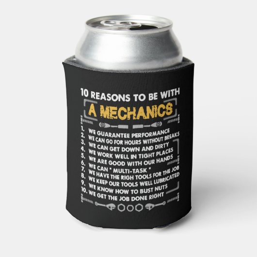 10 Reason to be a Mechanic Blikjeskoeler (Blikje Achterkant)