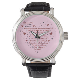 10 REDENEN WAAROM IK VAN JE GIFT HEART STICKER CER HORLOGE