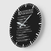 10 Rules For Success - Motivational Grote Klok (Hoek)