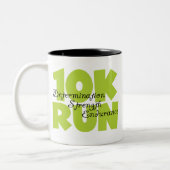 10 Run Spring Green Tweekleurige Koffiemok (Links)