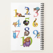 10 Schotse dieren spiraal notitieboek (Achterkant)
