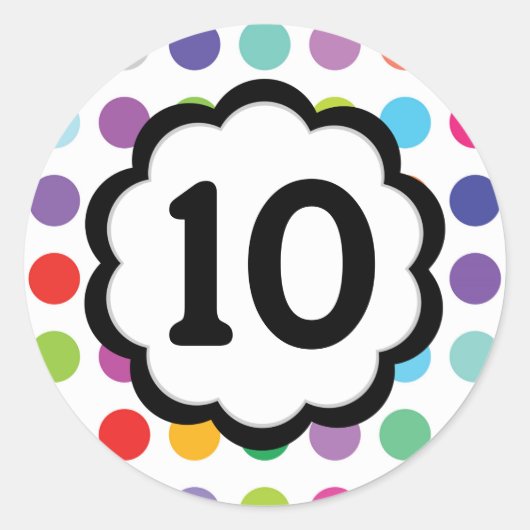 10 - Sticker rond numérique (Devant)