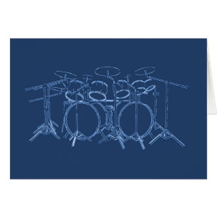10-stuks trommelkit: Blauwdruktekening: