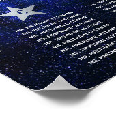 10 Tabelsterren Sky Celestial Wedding Seating Char Poster (Hoek)