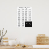 10 Tableau | Élégant tableau de sièges Mariage mod (Cuisine)