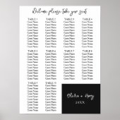 10 Tableau | Élégant tableau de sièges Mariage mod (Devant)