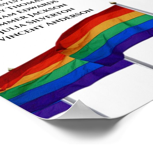 10 Tableau Gay pride Mariage Arc-en-ciel (Coin)