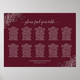 10 Tableau Mariage Argent en argent sur Bourgogne