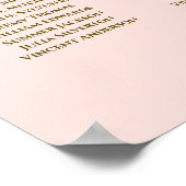 10 Tableau Mariage Plat Rose & Or (Coin)