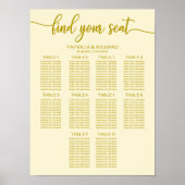 10 Tableau Mariage Sièges Calligraphie ivoire (Devant)