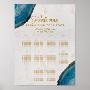 10 Tableau Mariage Sièges Diagramme Bleu Géodes Ma