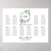 10 Tableau Monogramme Mariage Sièges (Devant)