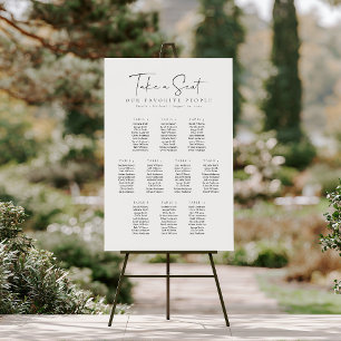 10 Tables Prenez Place Plan de table en acrylique