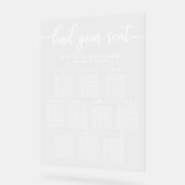 10 Tafels Bruiloft Zittinggrafiek Acryl Bord (Hoek)