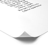 10 Tafels Classy Vind uw zitplaatskaart Poster (Hoek)