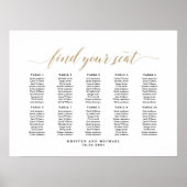 10 Tafels Classy Vind uw zitplaatskaart Poster (Voorkant)