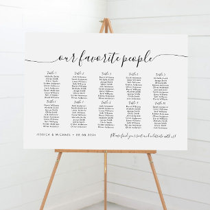 10 Tafels Modern Stoelindeling Favoriete Mensen Poster