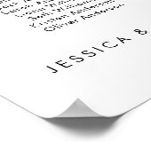 10 Tafels Onze favoriete Mensen Zitschema Plan Poster (Hoek)