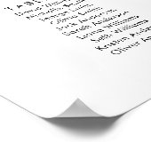 10 Tafels Vind uw zitplaatskaart Poster (Hoek)