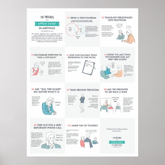 10 Tricks om Slim in het Poster van Vergaderingen  (Voorkant)