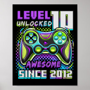 10 Unlocked Geweldige 2012 Videospel 10e Verjaarda Poster