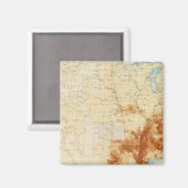 10 Verkleurde populatie 1890 Magneet (Voorkant / Achterkant)