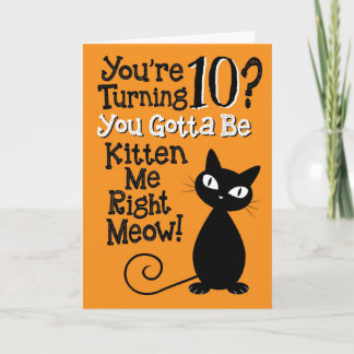 10 worden? Je moet me nu meteen kitten! Kaart