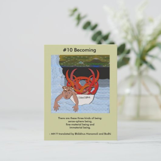 #10 wordt - door afhankelijke opkomst briefkaart (Staand voorkant)