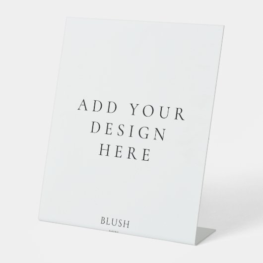 10 "x12"Pedestal Tekendruk Reclamebord Met Voetstuk (Voorkant)