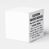 10 x aangepaste gepersonaliseerde 2" vierkante gun bedankdoosjes (Voorkant Zijde)