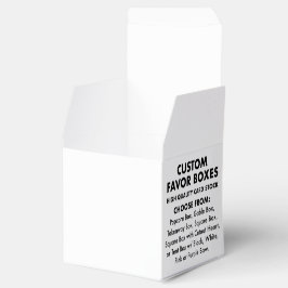 10 x aangepaste gepersonaliseerde 2" vierkante gun bedankdoosjes