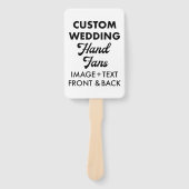 10 x Aangepaste Gepersonaliseerde Wedding Fans Gas Handwaaier (Voorkant)
