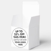 10 x Aangepaste gunstvakken 25% KORTING op Bulk Ko Bedankdoosjes (Geopend)