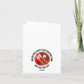 10 x Cartes de vœux personnalisées Cricket Visage (Dos)