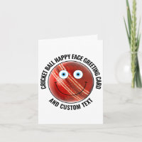 10 x Cartes de vœux personnalisées Cricket YEUX BL