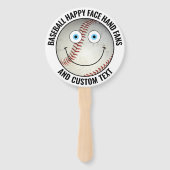 10 x Custom Baseball Party BLUE EYES Happy Face Handwaaier (Voorkant)