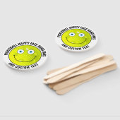 10 x Custom Pickleball Party BLUE EYES Happy Face Handwaaier (Niet-gemonteerd)