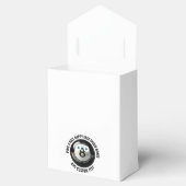 10 x Custom Pool 8 Ball BLUE EYES Happy Face Bedankdoosjes (Geopend)