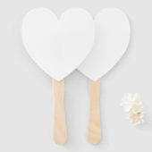 10 x Hart Aangepaste Gepersonaliseerde Wedding Han Handwaaier (Voorkant en achterkant)
