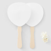 10 x Paddle Aangepaste Gepersonaliseerde Wedding H Handwaaier (Voorkant en achterkant)